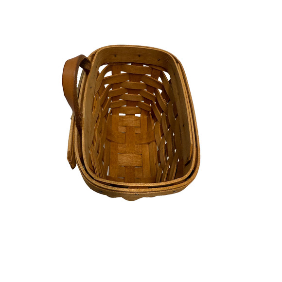 1992 Longaberger Ambrosia Basket w/Liner 5.5"L x 4"W x 4"H - Picture 3 of 4